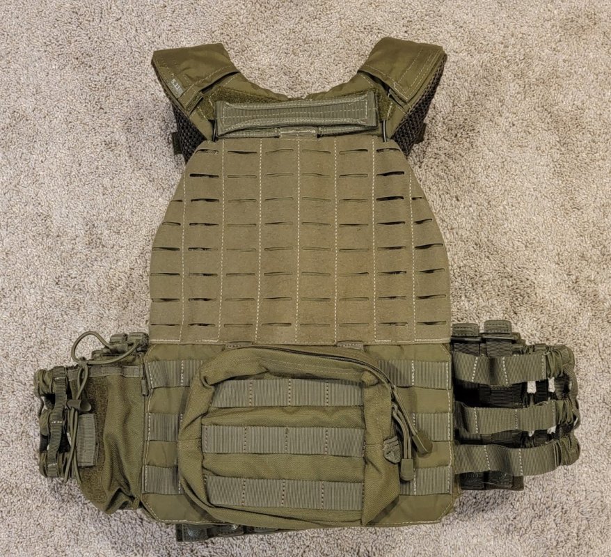 Item Relisted! FS 5.11 TacTec Plate Carrier & Accessories (Pre-Owned/Great  Condition), Olive-Drab