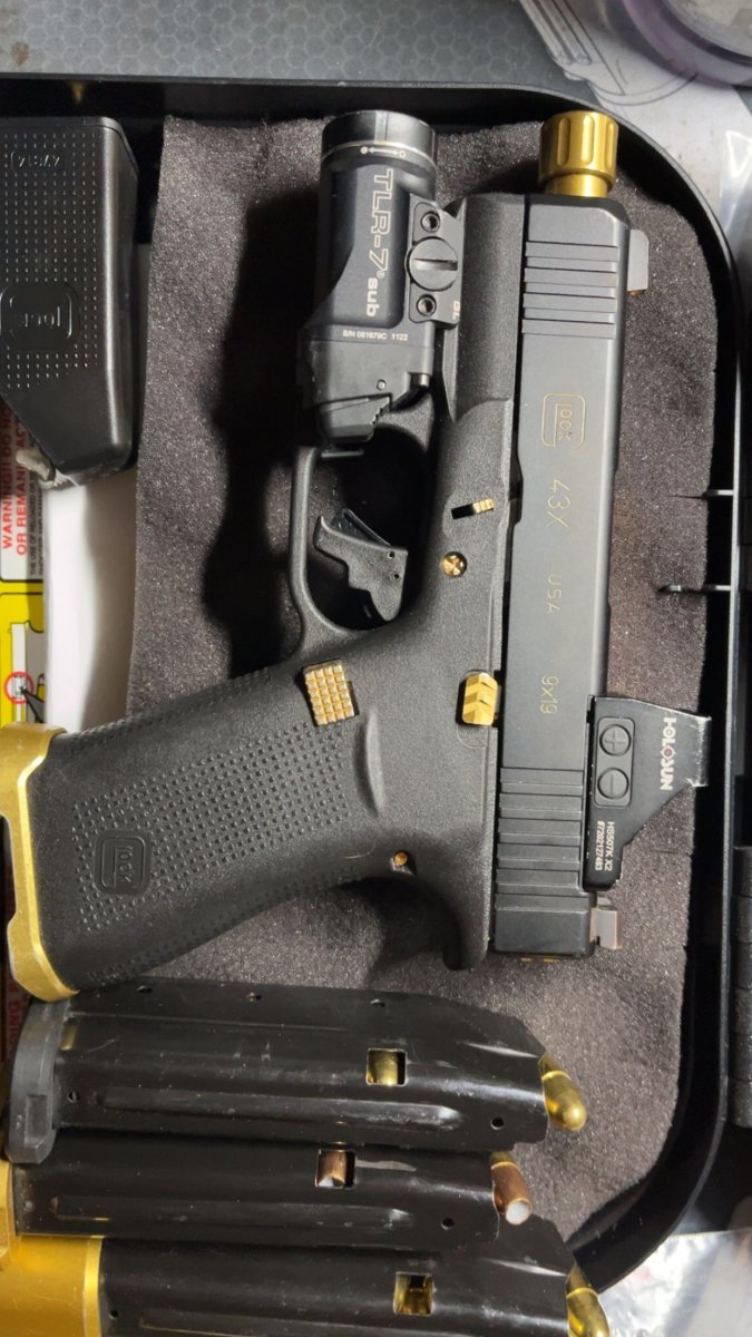 North East GA - FS/FT Gucci Glock 43x mos package GOLD | The Outdoors ...